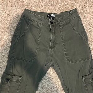 Hot Topic Men's Dark Green Cargo Pants